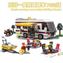 중국 호환 레고 크리에이터 홀리데이 캠핑카 31052 블럭, 01. 단일 제품