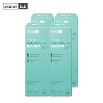스키니랩 데일리 비타민 프로바이오틱스 비타민 12종+미네랄2종 멀티팩 비타민B 고함량, 4박스