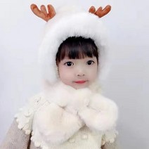 엔템 키즈 귀달이모자 루돌프 바라클라바 겨울 유아털모자