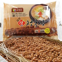 국내산 담양 죽향콩 생 청국장 170g / 40년 전통 옛날 방식 냄새없는 아기 청국장, [종이박스] 생청국장   12팩, 12개