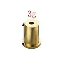 골프 클럽 황동 샤프트 팁 스윙 무게 1/3 개, 3PCS 3g