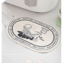 귀여운 수건형 발매트 화장실매트, Easy Time