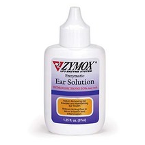 개 고양이 앰프 0.5 하이드로코르티손이 포함된 zymox 효소 귀 액 1.25온스