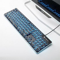 맥용키보드 맥북 호환 RYRA 유선 게임 기계식 키보드 백라이트 키 캡 104 PC 게이머 안티 고스팅 RGB LED 라이트 For Mac Windows, [06] 06