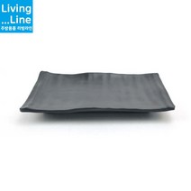 KT 네추럴 직사각 블랙 초밥 접시 회 김밥 생선 긴 접시 멜라민 파스타 과일 예쁜 플레이트업소용 브런치 레스토랑 중국집 분식 식기 한식 일식, 내추럴직사각스끼다시_퓨전토기