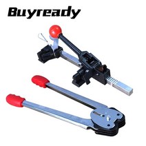 PP 수동 Baling 기계 세트 포장 핸드 텐셔너 프레스 도구 버클, 한개옵션0