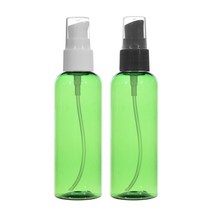 에센스용기 50ml 60ml 75ml 80ml 100ml 펌핑용기, 1개, 100ml 녹색용기 흰색캡
