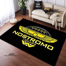 Uscss Nostromo 로고 프린트 카펫 거실 침실 아름다운 카펫 미끄럼 방지 현관 매트 사진 소품 생일 선물