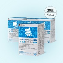 한미양행 보령컨슈머헬스케어 프리바이오틱스 프로바이오틱스 유산균 5g 30포 4개