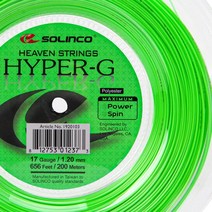 솔린코 Solinco Hyper-G (16-1.30mm) 테니스 스트링 릴 (6.. 정품보장