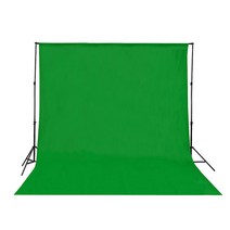 크로마키배경천 크로마키 배경천 개인방송 스튜디오 2X3m 상품촬영겸용, 그린 2x3M 거치대세트