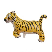 은박 호일 풍선 슈퍼쉐입 스마일 타이거 호랑이