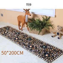 발지압 자갈 매트 발바닥 맛사지패드 자동차시트 발맛사지 지압매트, 기본, T09-50*200CM마노 스타일-P42