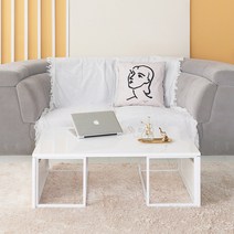 스칼렛 접이식 소파테이블 확장형 거실테이블, 엘로우