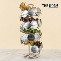 THE100% 버츄오 커피 캡슐 보관함 미끄럼틀 회전형 33구 홀더 거치대