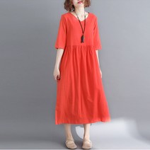 여성 롱 린넨 원피스 뉴타임즈 H157K139