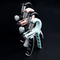 논슬립 강도조절 무소음 카운트 손 악력기, 블렉/그레이, 컨트롤 카운터 악력기