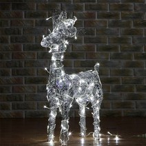 LED 반짝반짝 루돌프 사슴 장식(실버)(50cm)익일출고, 단품