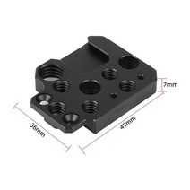 카메라 동조기 dji ronin s sc rs2 rsc2 짐벌 장착 플레이트 확장용 모니터 마운트 홀더 14quot 38quot 구멍 안정제 액세서리, 블랙