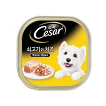 사료 캔 쇠고기와 치즈 100g 균형잡힌 베들링턴테리어 맛있는강아지간식 퍼그 몰티즈 이빨약한 애견 스피츠