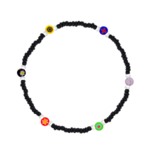 밀튼스텔리 Luminous black Seed Beads Bracelet MSJ-BZJ90072