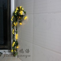 인테리어장미 리얼 장식 장미꽃 등나무 인조 라탄 비닐 호스 손잡이 U에어컨 파이프라인 천장선반 벽걸이 2611876579, 1. 6메터 60 송이 장미꽃 등나무