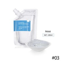 입술볼륨 립 플럼퍼 안지워지는 25/50/100ml 클리어 립글로스 베이스 젤 대량 DIY 모이스춰 라이징 립스틱 소재 수제, [03] 03(100ml-moist)