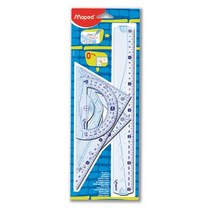 [아주문구] 마패드 지오메트릭 디자인 종합자 세트 직자 방안자 삼각자, GO METRIC