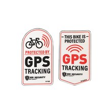[피트인] 자전거 GPS 반사 스티커 도난 경고 킥보드 바이크 데칼 방수, GPS스티커(블랙)1pcs, 1개