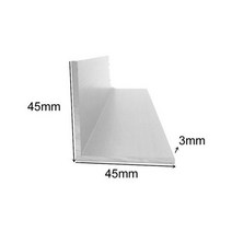 6063 직각 알루미늄 L자형 합금 테두리 삼각형 프로파일 장식 재료 45x45mm 두께 3mm, Custom length, thick 3mm