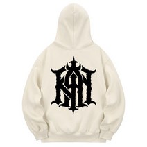 남자 여자 긴팔 후드티 티셔츠 칸6312 KHC0182 더칸 기모 후드 크림