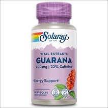 솔라레이 과라나 씨앗 추출물 300mg x 60 베지캡슐, 1개, 기본