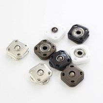 자투리 2쌍19mm 사각플라스틱스냅단추 택1, 2쌍19mm 사각플라스틱스냅단추 화이트