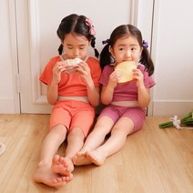 신디 5부 반팔 봄 여름 배앓이방지 실내복 내복 아기 유아 아동