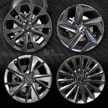 JS automotive SM6 휠 타이어 마스크 17인치 카본 홀로그램 프리즘 스티커 튜닝필름 가드 긁힘방지 몰딩 패널 DIY 익스테리어 장식용품, B타입