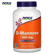 나우푸드 만노오스 D-만노스 500 mg 베지 캡슐 120정 240정