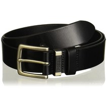 Fossil 남성용 블랙 가죽 벨트 그리핀 파슬