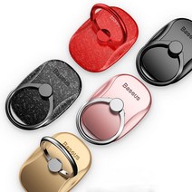 베이스어스 핸드폰 그립 링 톡, 블랙