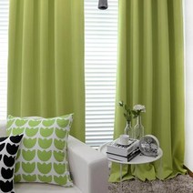 바보사랑 3중풀달 라임그린 암막커튼.파라다이스홈