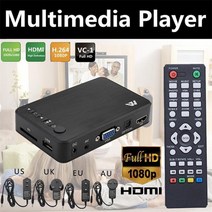 미디어플레이어 동영상플레이어 mp4플레이어 풀HD 멀티미디어 플레이어 USB 외장 자동 재생 호환 TV 박스, 02 US