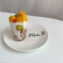 소소소소 스마일 포인트 유리컵 240ml
