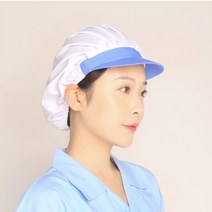 위생모 급식 백반 식당 주방모 식품공장, 블랙-반메쉬