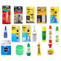 딱풀 우후 물풀목공 록타이트 돼지 만능 401 순간접착제 205강력 우드락본드 아크릴아모스 젤타입 무독이 신발가죽 프라모델 재접착, 6)아모스 딱풀/8g
