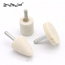 ZtDpLsd-6mm 생크 실린더 원추형 금속 버핑 패드 1 개 그라인딩 헤드 연마 도구 액세서리 양모 옥 목공, [03] Conical shape, [04] 30mm