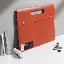 a4 서류 보관 파일함 얇은 화일케이스 폴더 a4케이스 파우치 가방, 브라운클리어