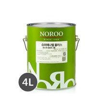 노루페인트 목재 철재용 유성페인트 슈퍼에나멜 플러스4L, 백색(반광)