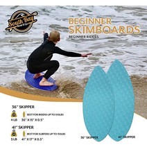 서핑패들보드 감성서핑보드 전동서핑보드 Shoal 샌드보드 서핑보드 Skimboard, [03] 블루(41')