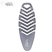 엘아미고 고급천연모 국내산 브러쉬 강아지 고양이 빗 윤기나는 털관리, 1개, 실버펄