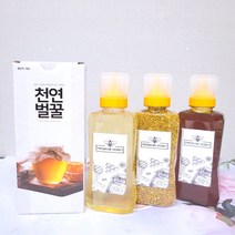 천연벌꿀 꿀벌화분 잡화꿀 아카시아꿀 밤꿀 선물세트 500g, 아카시아꿀500g