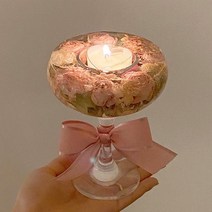 부케캔들 만들기 젤캔들 부케말리기선물 DIY, 젤캔들홀더, 잉글리쉬페어&프리지아